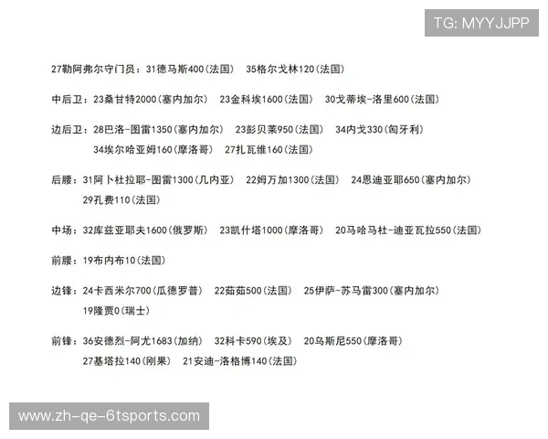法甲球员有哪些？详细名单与位置分析